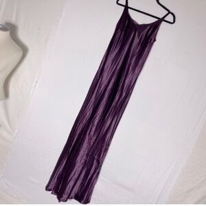 Ricki’s Purple Satin Spaghetti Strap Maxi Dress Evening Gown Prom Dress 4